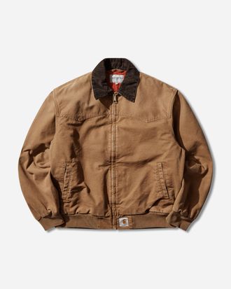 Carhartt Work in Progress Men s OG Santa Fe Jacket Hamilton Brown / Tobacco (Grind Washed)