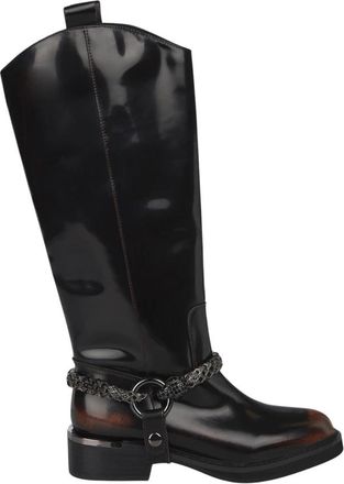 Alma En Pena Platte laars slang detail - Dames - Cowboylaarzen - Bruin - 37 EU - Schoenen