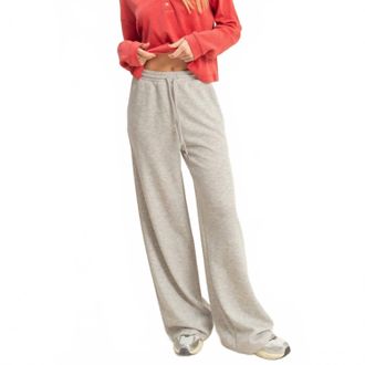 HYFVE Flowy Knit Drawstring Pants In Heather Grey