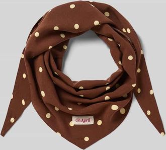 Oh April Schal aus reiner Viskose Modell Nevi in Dunkelbraun, Gr&ouml;&szlig;e 1