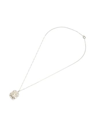 Chanel Collana CC con strass 2009 - Argento