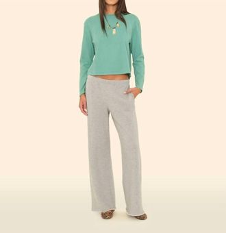 Xirena Emmette Wide Leg Sweatpant In Heather Grey