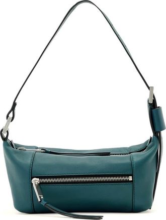 AllSaints Mini Vega Leather Shoulder Bag in Emerald Green at Nordstrom