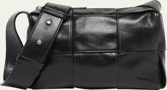 Bottega Veneta Mens Arco Small Leather Crossbody Bag