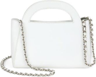 WE-AR4 The Moonlight Leather Top Handle Bag in White at Nordstrom