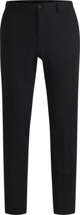 HUGO BOSS Mens Genius Solid Patterned Straight Chinos in Black - Size 30W/32L