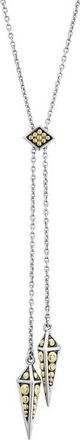 Lagos KSL Double Large Pyramid Bolo Necklace in Silver at Nordstrom, Size 28 In