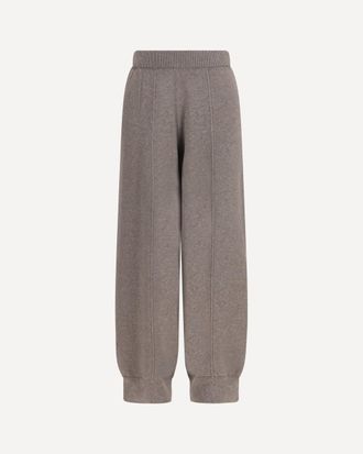 Fabiana Filippi Pantaloni in maglia in lana, seta e cashmere a gamba dritta Woman 40