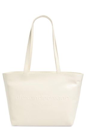 Alexander Wang Medium Punch Leather Tote Bag in Vanilla at Nordstrom