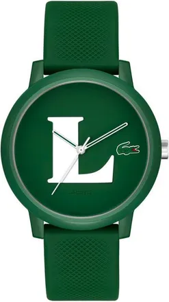 Lacoste 12.12 Silicone Strap Watch in Green at Nordstrom