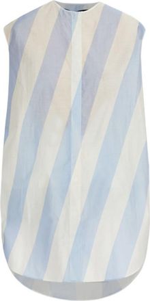 Jacquemus Light Blue Stripes Shirt Mini Dress