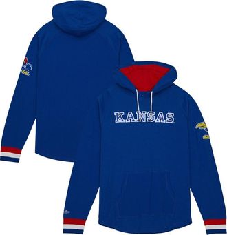 Mitchell & Ness Mens Mitchell & Ness Royal Kansas Jayhawks Legendary Raglan Pullover Hoodie at Nordstrom, Size Large