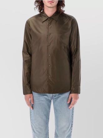 Aspesi buttoned cuffs lightweight long sleeves collar