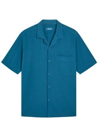 Labo.art Seersucker Cotton Shirt - Blue - 2 (XS)