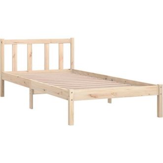 vidaXL 810067 Bed Frame without Mattress Solid Wood 90x200 cm vidaXL