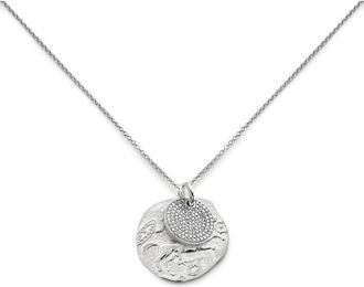 Monica Vinader Goddess Coin Pendant Necklace in Sterling Silver at Nordstrom