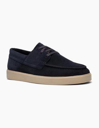 Clarks Mens Clarks Lockford Boat in navy suede - Size: 10/AAA/G