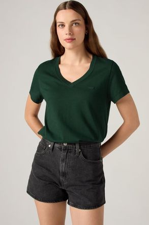 Levi's Favorite Cotton V-Neck Tee - Donna - XS - Verde / Pine Grove