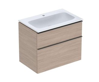 Keramag Geberit Icon Set Lavabo Pour Meubles Avec Meuble Sous-lavabo, 2