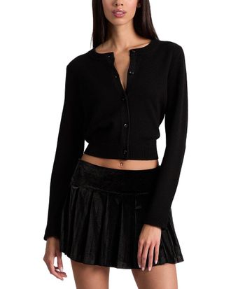 Alice & Olivia Alice + Olivia Dollie Wool-Blend Cardigan