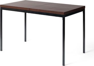 Urban Meuble Mesa de comedor rectangular efecto madera de nogal 120*75cm