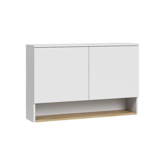 Vicco Armario De Ba&ntilde;o Viktor, Blanco/roble Artesanal, 93.6 X 60 Cm Con 2 Puertas, Vicco