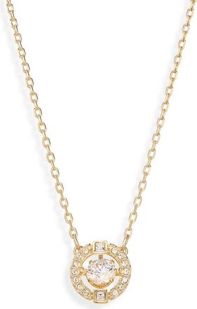 Swarovski Una Crystal Pendant Necklace in White/gold at Nordstrom