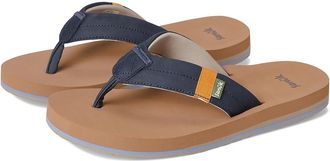 Sanuk Sawyer Mens Sandals Navy Retro : 12 D - Medium, Synthetic