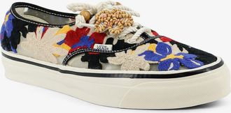Vans Womens Sneakers Lx Authentic 44 Multicolour Macram&eacute; Fabric-Rubber Trainers Fabric/rubber