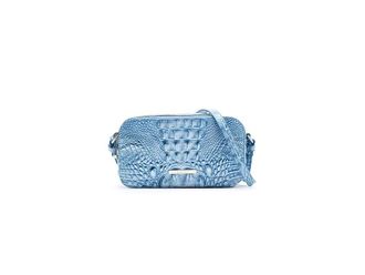 Brahmin Danica Cross Body Womens Handbags Aura Blue, Leather