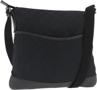 Gucci Pre-owned Canvas Cross Body Bag - Dames - Vintage Schoudertas - Zwart - ONE Size - Vintage