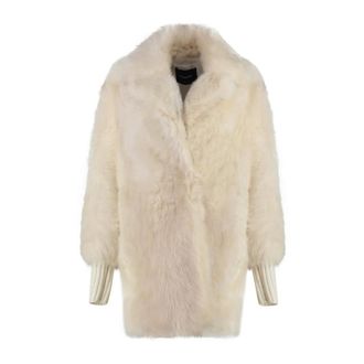 Fabiana Filippi Giacca in Shearling e Maglia - - Jackets - Donna - Beige - S