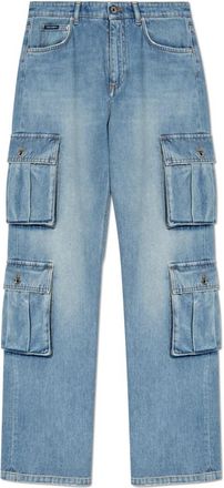 Dolce & Gabbana Jeans met zakken - Dames - Loose Fit Jeans - Blauw - 2XS - Denim - Jeans
