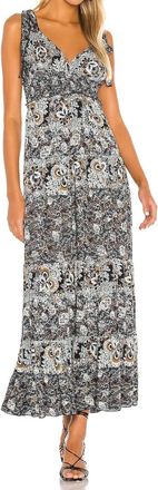 Free People Lets Smock About It Dress In Black Combo