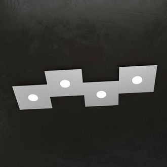 Top-Light Top-light - Plafoniera moderna top light eccentric 1156 4l gx53 led metallo lampada parete soffitto, finitura metallo grigio