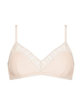 Eres M&eacute;moire lace triangle bra - Neutrals