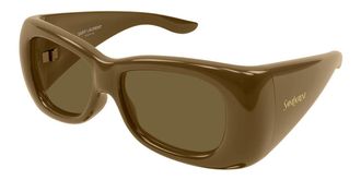 Saint Laurent SL 901 HOWL 009 Womens Sunglasses Brown Size 61 - Free RX Lenses - Free RX Lenses