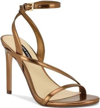 Nine West Miorla Ankle Strap Sandal in Gold at Nordstrom, Size 8.5