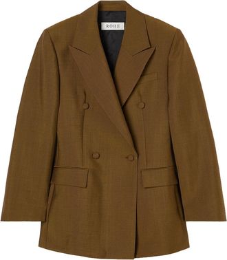 R&oacute;he Double Breasted Waisted Blazer 41811048