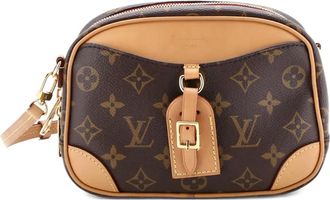 Louis Vuitton Deauville Handbag Monogram Canvas Mini crossbody bag - Bruin