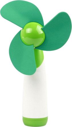 OEM Ventilador Port&aacute;til Con Aspas Flexibles Y Cabezal Verde Ajustable
