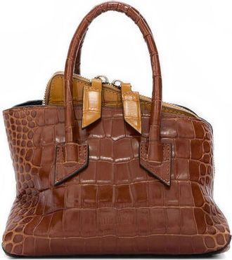 The Attico Brown La Passeggiata Mini Satchel