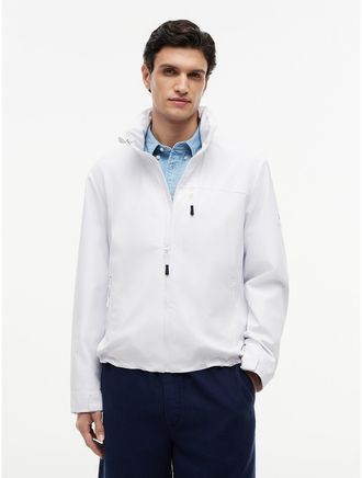 Tommy Hilfiger Mens Water-Repellent Regatta Jacket - White - XL