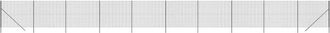 vidaXL Cerca De Alambre De Acero Galvanizado Gris Antracita 1,8x25 M Vidaxl
