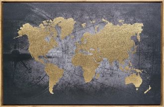 Atmosphera Atmosphera - Lienzo Mundo Impreso 87,8 Cms. - Multicolor