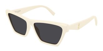 Saint Laurent SL M103 007 Mens Sunglasses White Size 58