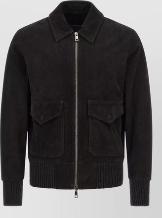 Giorgio Brato leather aviator jacket