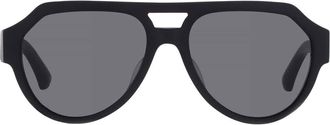 Dolce & Gabbana Grey Mirror Black Pilot Mens Sunglasses DG4466F 25256G 56