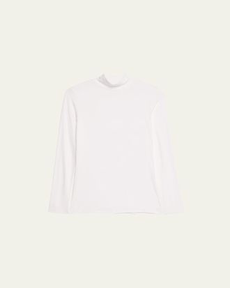 Majestic Filatures Soft Touch Mock Turtleneck Top