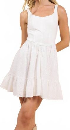 Sadie & Sage Sundream Mini Dress In White